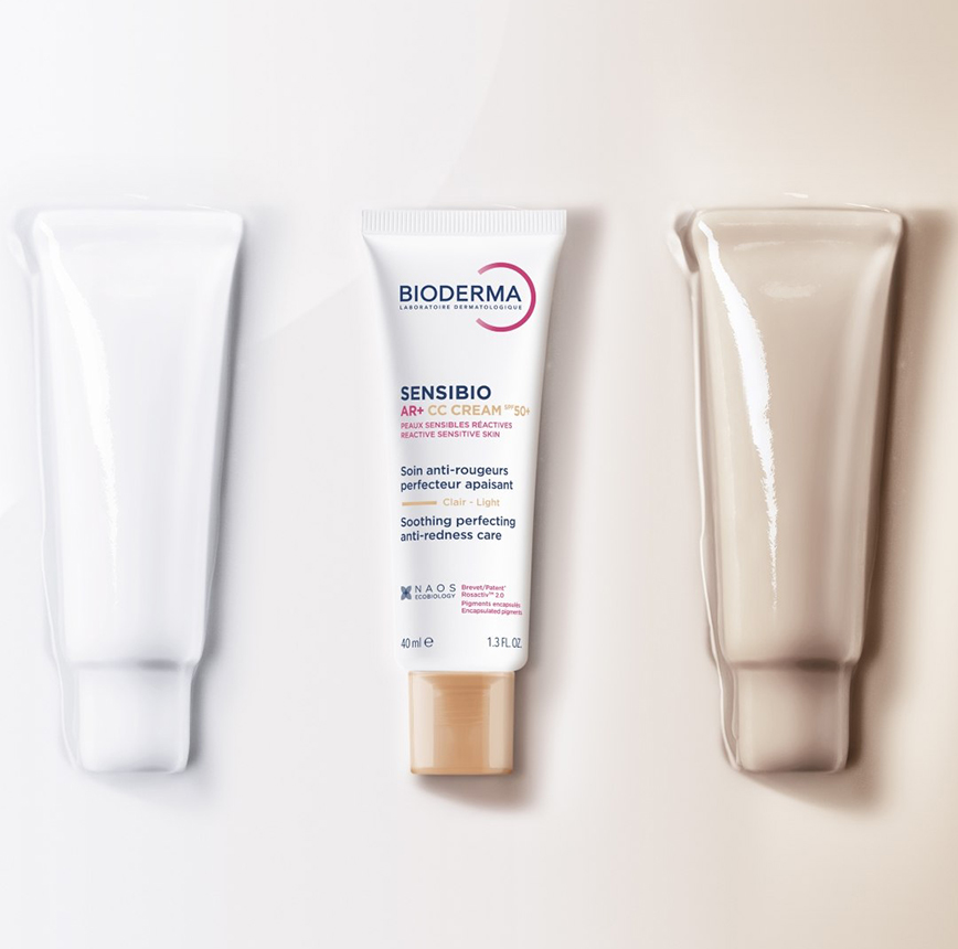 Биодерма Сенсибио AR+ SPF50+ Успокаивающий СС крем для чувствительной кожи 