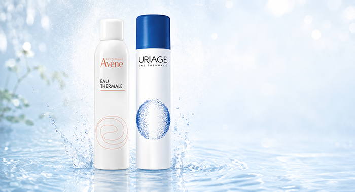 Термальная вода Avène и Uriage для чувствительной кожи, при зуде и раздражении